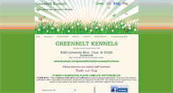 Desktop Screenshot of greenbeltkennels.com